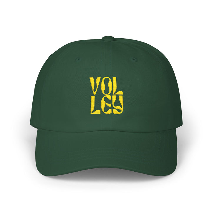VOLLEY Dad Cap – Spruce with Yellow Embroidery (Limited Edition) | On Three & Co.