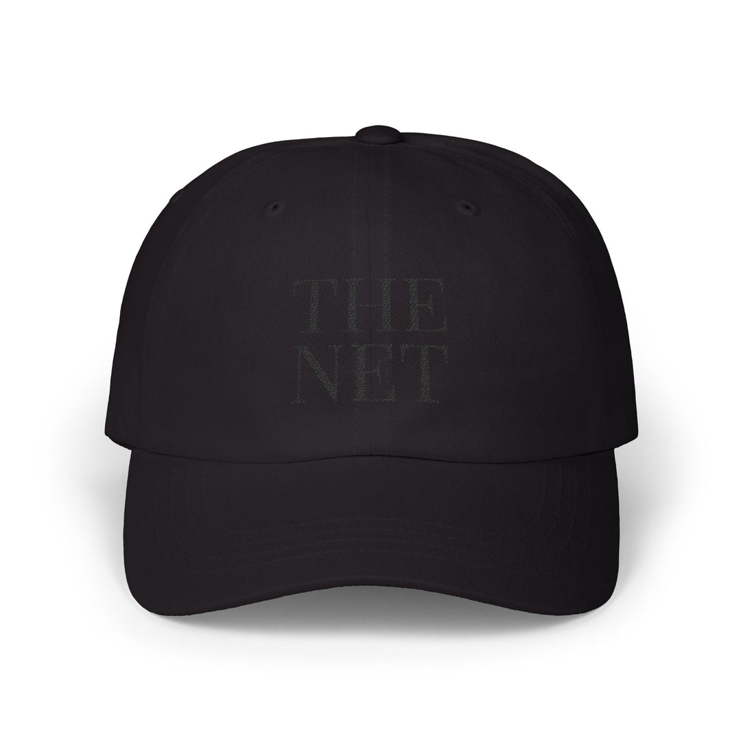 THE NET Dad Cap | Black Embroidery | On Three & Co.