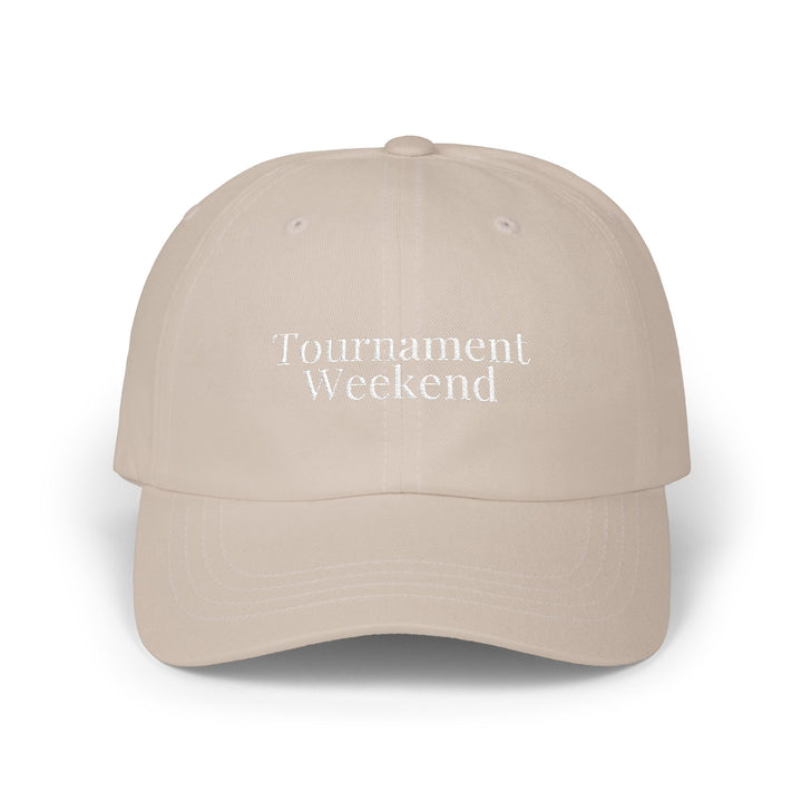 TOURNAMENT WEEKEND Dad Cap | White Embroidery | On Three & Co.