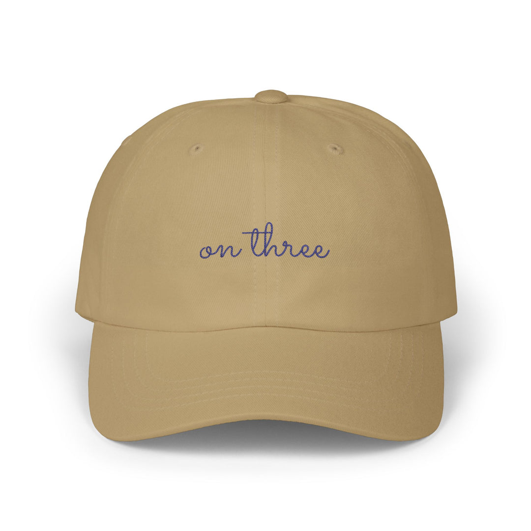 ON THREE Dad Cap | Navy Embroidery | On Three & Co.