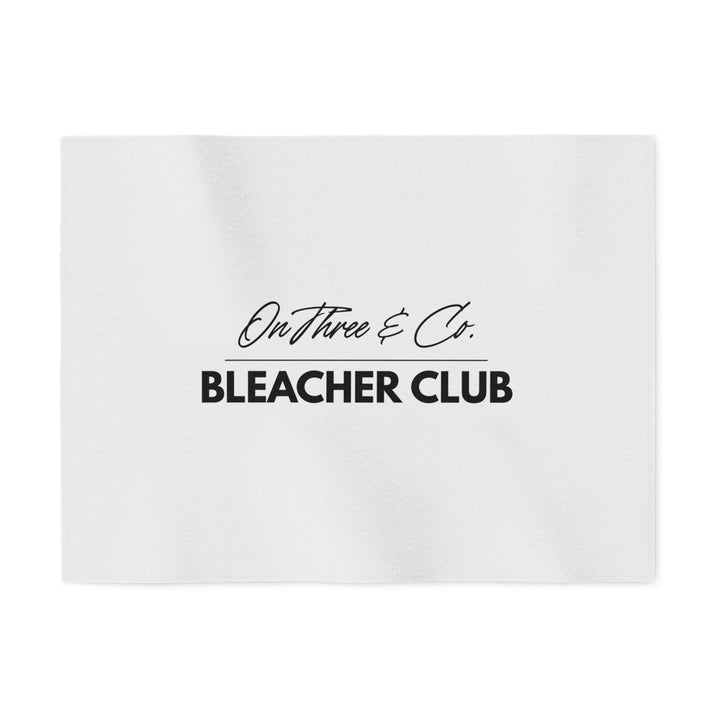 BLEACHER CLUB Oversized Sweatshirt Blanket 80×60 | Black Font | On Three & Co.