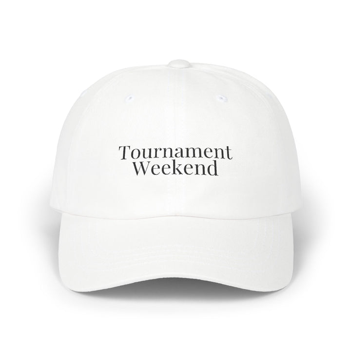 TOURNAMENT WEEKEND Dad Cap | Black Embroidery | On Three & Co.