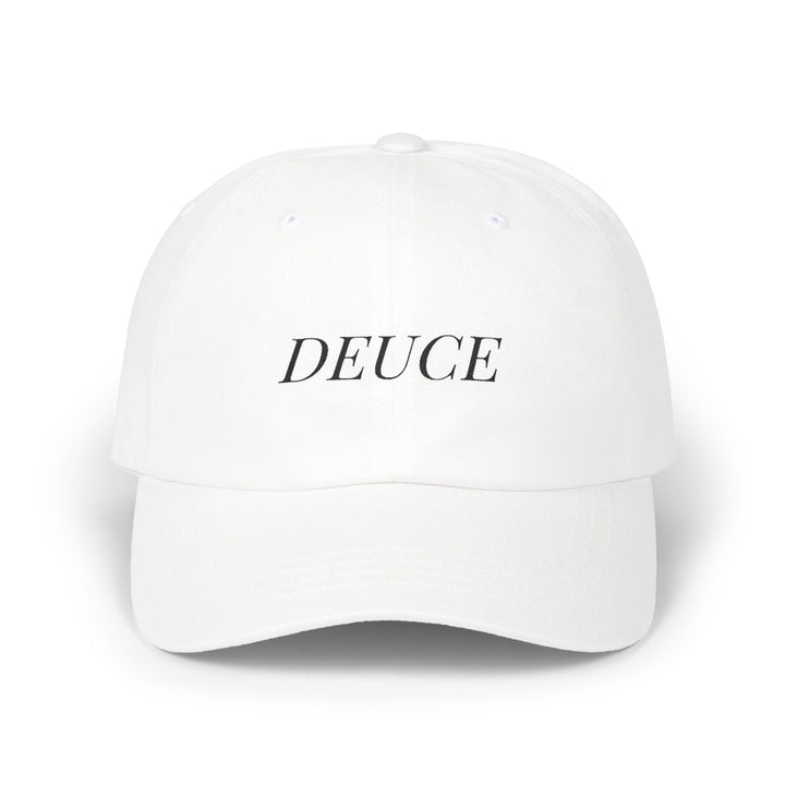 DEUCE Dad Cap | Black Embroidery | On Three & Co.