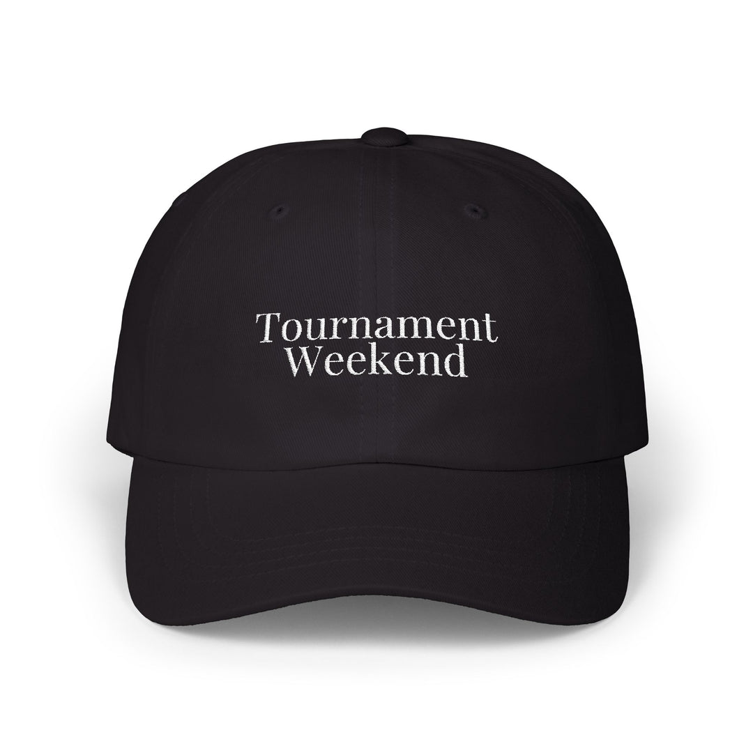 TOURNAMENT WEEKEND Dad Cap | White Embroidery | On Three & Co.