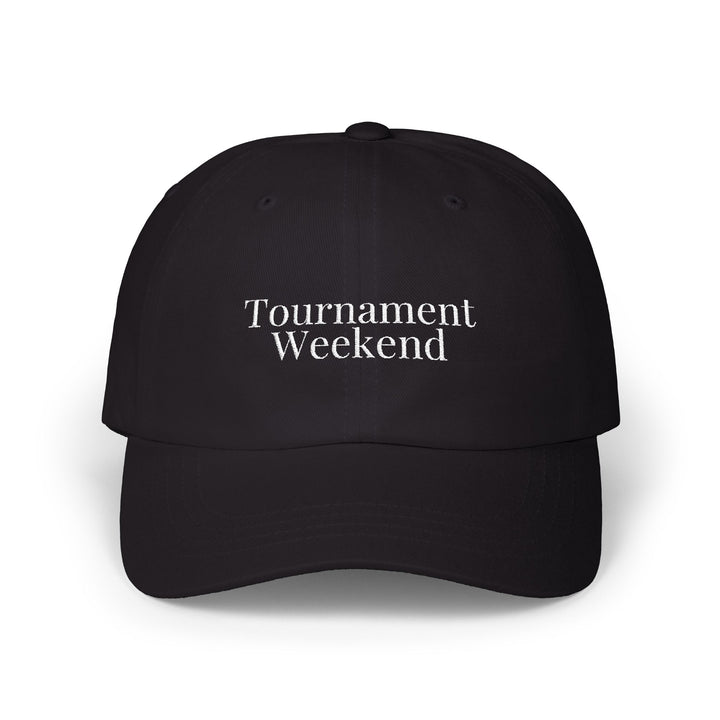 TOURNAMENT WEEKEND Dad Cap | White Embroidery | On Three & Co.