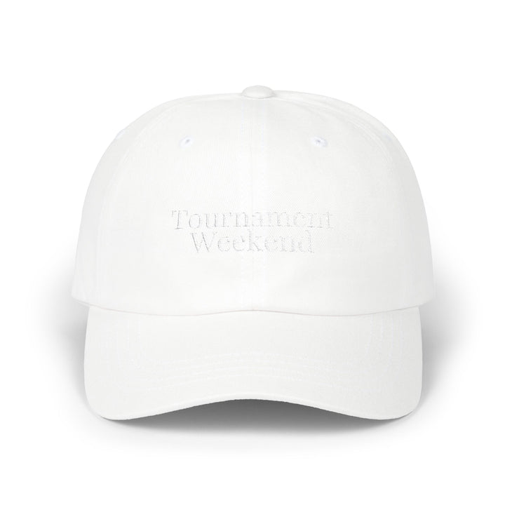 TOURNAMENT WEEKEND Dad Cap | White Embroidery | On Three & Co.